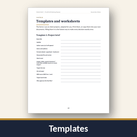 Printable project templates
