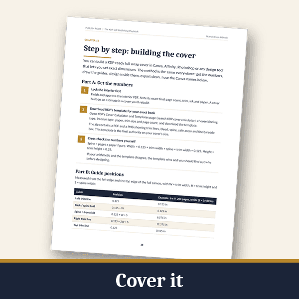 Cover-building guide with guide positions